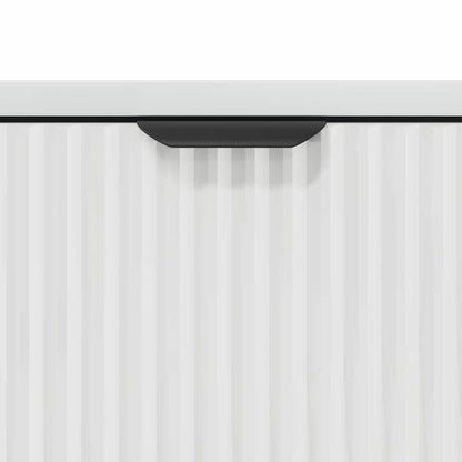 vidaXL Sideboard Hochglanz Weiß 79,5 x 33 x 82 cm Holzwerkstoff