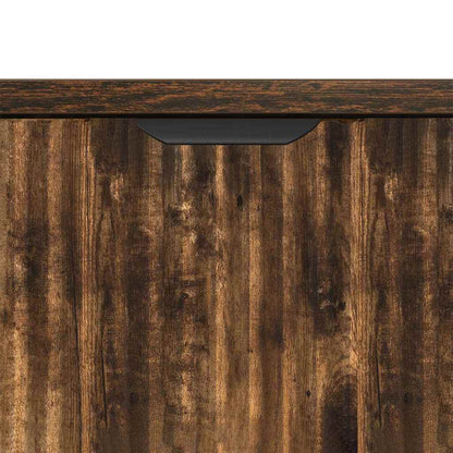 vidaXL Sideboard Geräucherte Eiche 79,5 x 33 x 82 cm Holzwerkstoff