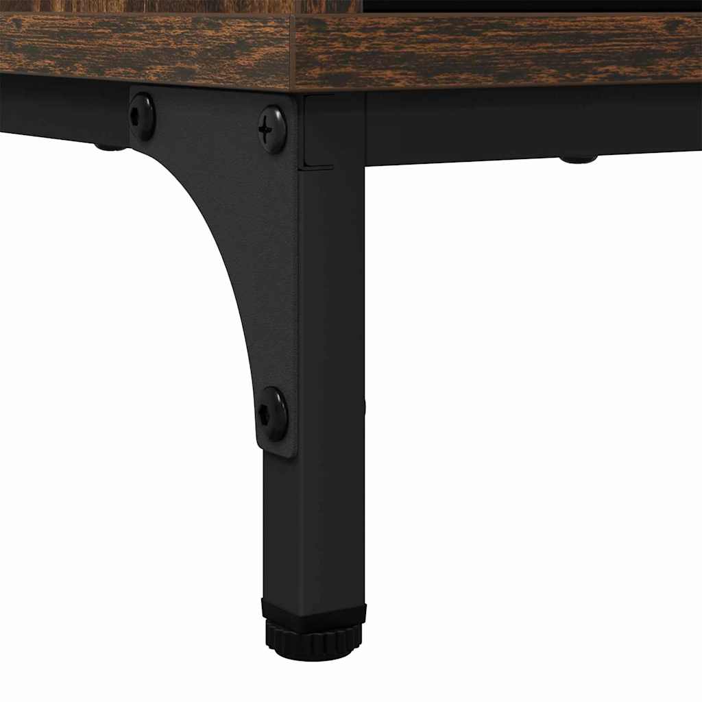 vidaXL Sideboard Geräucherte Eiche 79,5 x 33 x 82 cm Holzwerkstoff