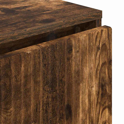 vidaXL Sideboard Geräucherte Eiche 79,5 x 33 x 82 cm Holzwerkstoff