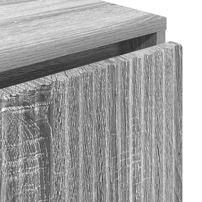 Sideboard Graues Sonoma 79,5 x 33 x 82 cm Holzwerkstoff