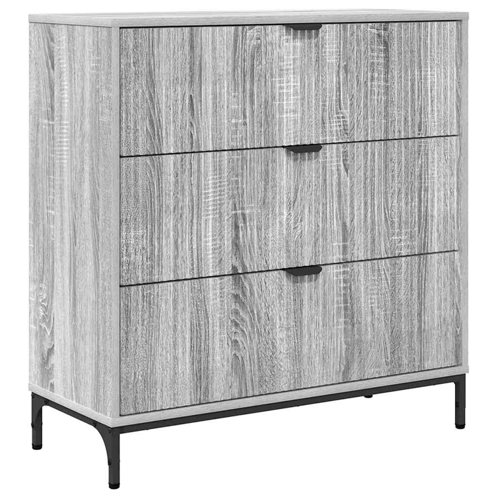 Sideboard Graues Sonoma 79,5 x 33 x 82 cm Holzwerkstoff