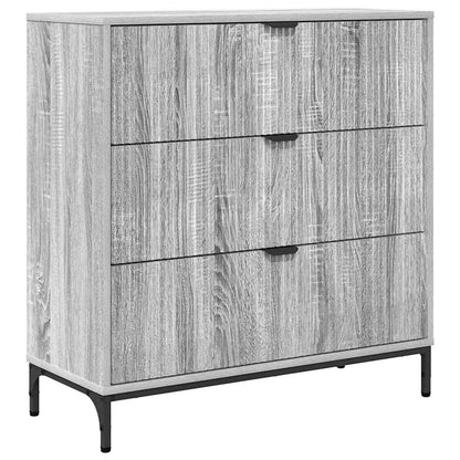 Sideboard Graues Sonoma 79,5 x 33 x 82 cm Holzwerkstoff