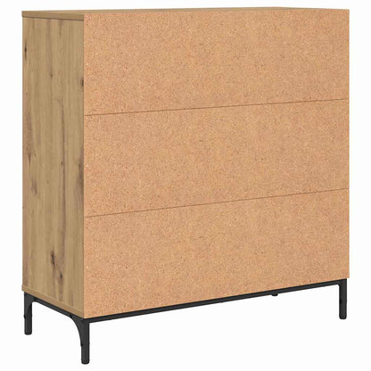 vidaXL Sideboard Artisan-Eiche 79,5 x 33 x 82 cm Holzwerkstoff