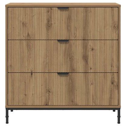 vidaXL Sideboard Artisan-Eiche 79,5 x 33 x 82 cm Holzwerkstoff