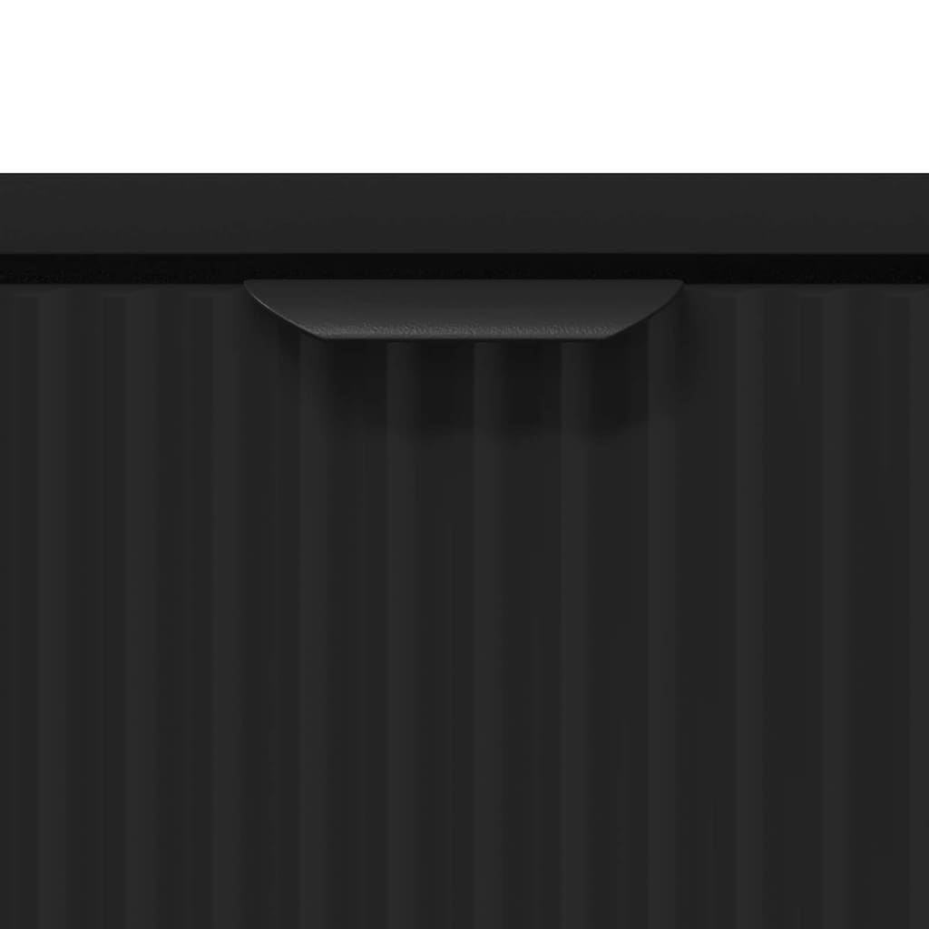 vidaXL Couchtisch Schwarz Eichen-Optik 90 x 49 x 46 cm Holzwerkstoff