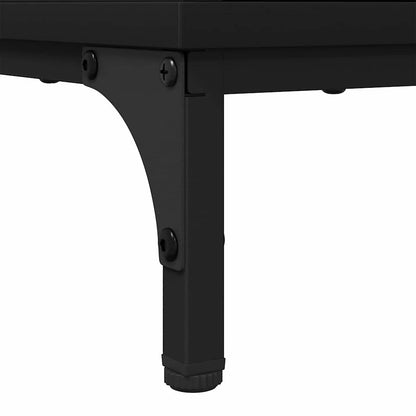 vidaXL Couchtisch Schwarz Eichen-Optik 90 x 49 x 46 cm Holzwerkstoff