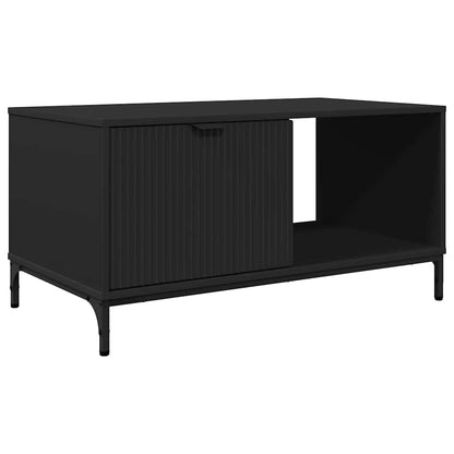 vidaXL Couchtisch Schwarz Eichen-Optik 90 x 49 x 46 cm Holzwerkstoff