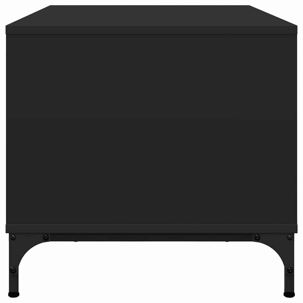 vidaXL Couchtisch Schwarz Eichen-Optik 90 x 49 x 46 cm Holzwerkstoff
