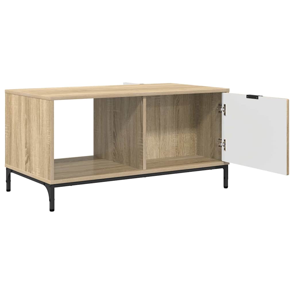 vidaXL Couchtisch Sonoma-Eiche 90 x 49 x 46 cm Holzwerkstoff