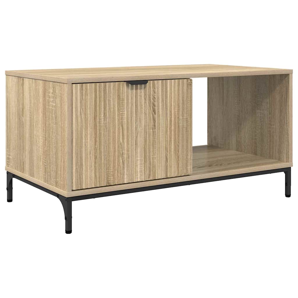 vidaXL Couchtisch Sonoma-Eiche 90 x 49 x 46 cm Holzwerkstoff
