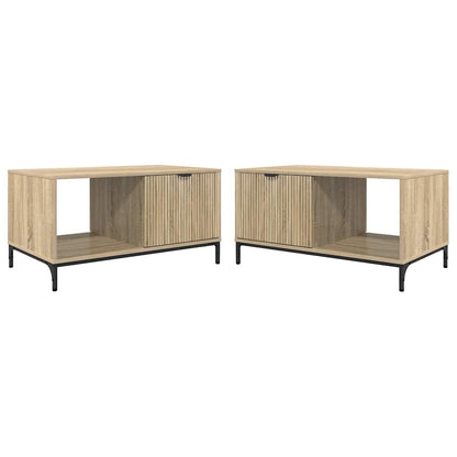 vidaXL Couchtisch Sonoma-Eiche 90 x 49 x 46 cm Holzwerkstoff