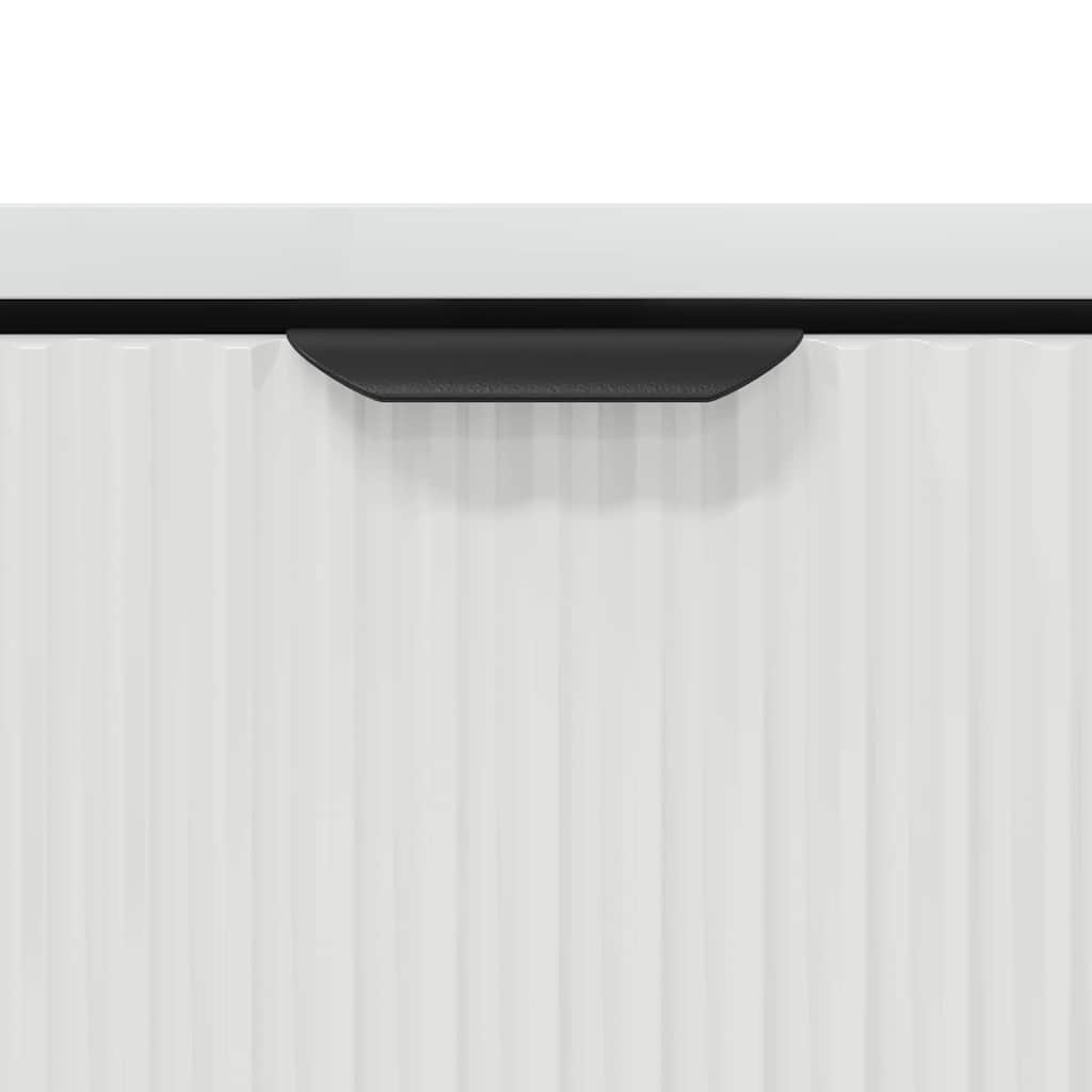 vidaXL Couchtisch Hochglanz Weiß 90 x 49 x 46 cm Holzwerkstoff