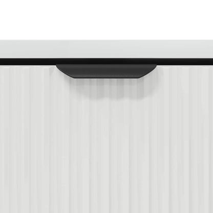 vidaXL Couchtisch Hochglanz Weiß 90 x 49 x 46 cm Holzwerkstoff