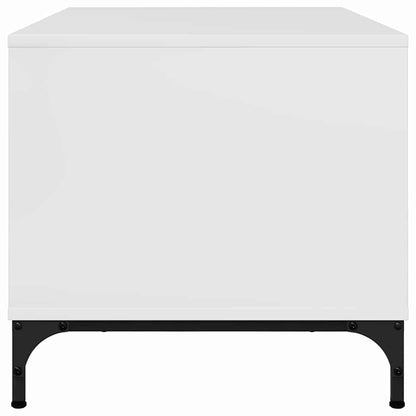 vidaXL Couchtisch Hochglanz Weiß 90 x 49 x 46 cm Holzwerkstoff