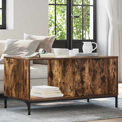 vidaXL Couchtisch Geräucherte Eiche 90 x 49 x 46 cm Holzwerkstoff