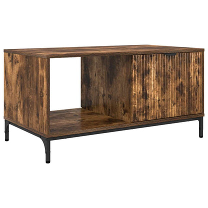 vidaXL Couchtisch Geräucherte Eiche 90 x 49 x 46 cm Holzwerkstoff