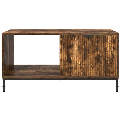 vidaXL Couchtisch Geräucherte Eiche 90 x 49 x 46 cm Holzwerkstoff