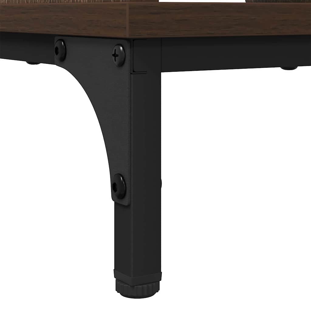 vidaXL Couchtisch Braun Eichen-Optik 90 x 49 x 46 cm Holzwerkstoff