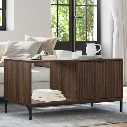 vidaXL Couchtisch Braun Eichen-Optik 90 x 49 x 46 cm Holzwerkstoff