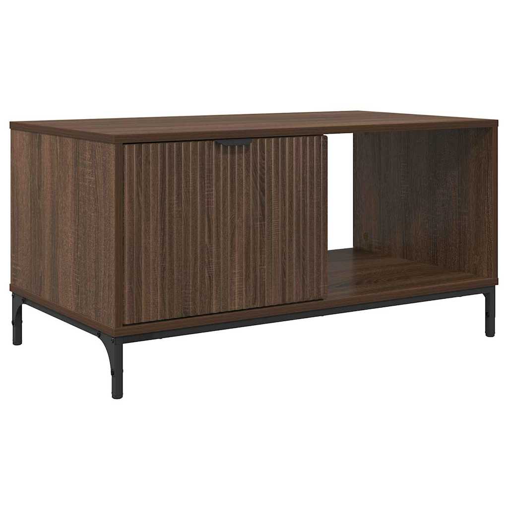 vidaXL Couchtisch Braun Eichen-Optik 90 x 49 x 46 cm Holzwerkstoff