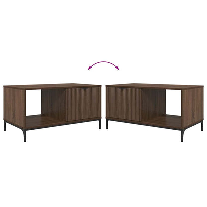 vidaXL Couchtisch Braun Eichen-Optik 90 x 49 x 46 cm Holzwerkstoff