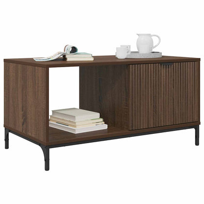 vidaXL Couchtisch Braun Eichen-Optik 90 x 49 x 46 cm Holzwerkstoff