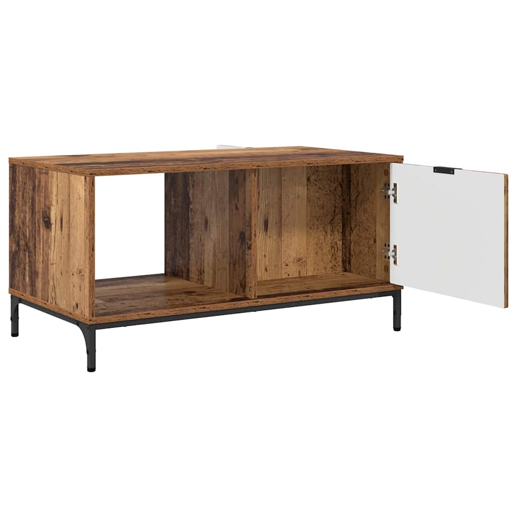 vidaXL Couchtisch mit Schubladen Altholz 90 x 49 x 46 cm Holzwerkstoff