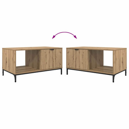 vidaXL Couchtisch Artisan-Eiche 90 x 49 x 46 cm Holzwerkstoff