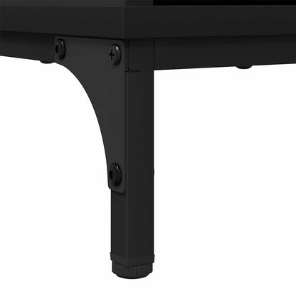 vidaXL Sideboard Schwarz 89,5 x 33 x 82 cm Holzwerkstoff
