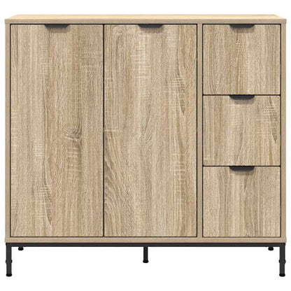 Sideboard Sonoma-Eiche 89,5 x 33 x 82 cm Holzwerkstoff