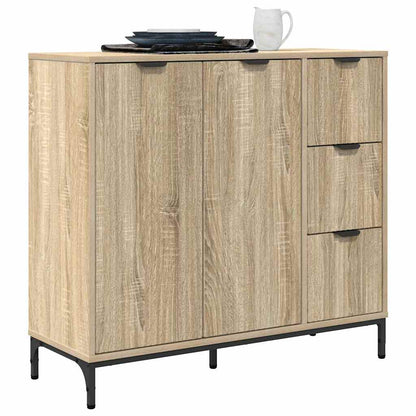 Sideboard Sonoma-Eiche 89,5 x 33 x 82 cm Holzwerkstoff
