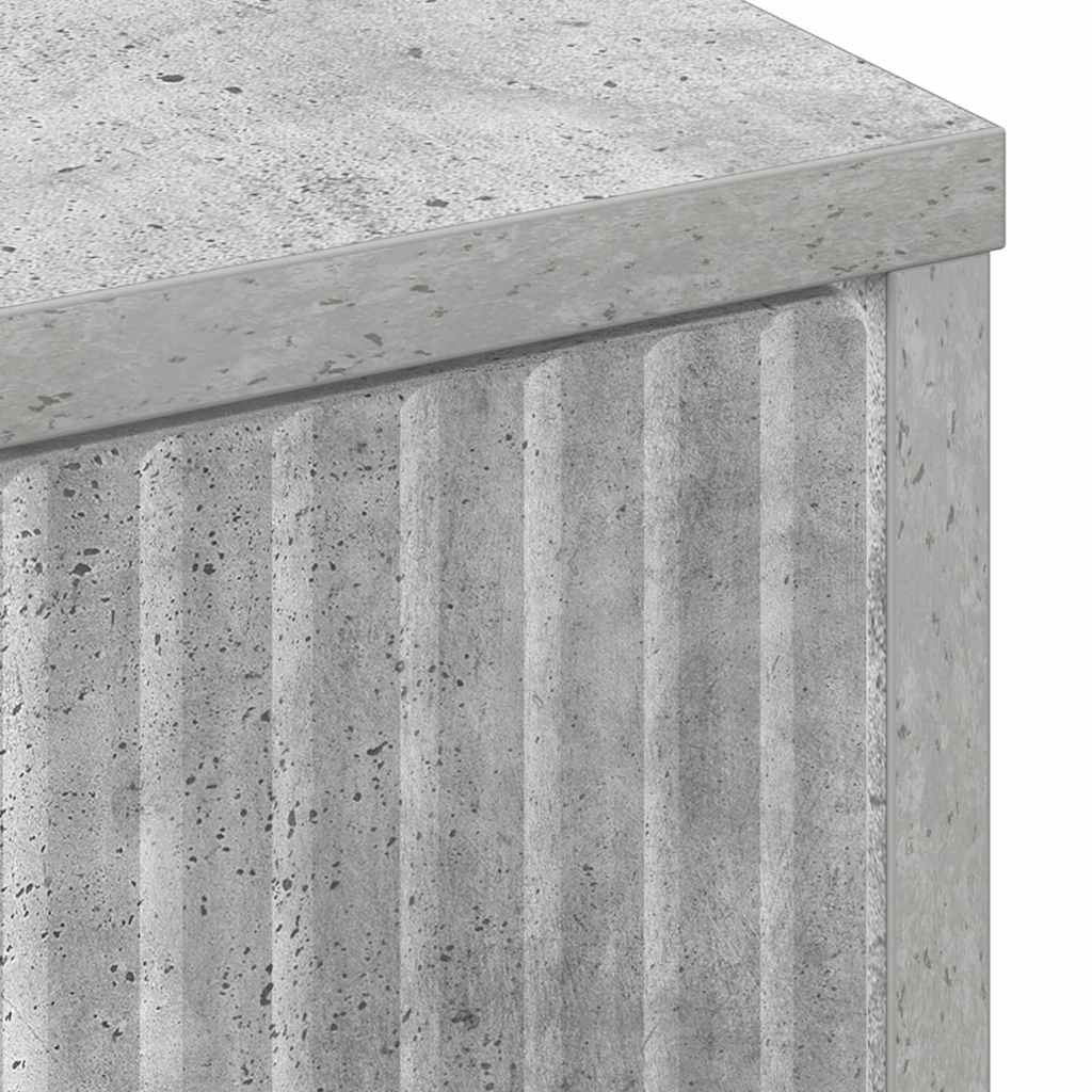 vidaXL Sideboard Beton Grau 89,5 x 33 x 82 cm Holzwerkstoff