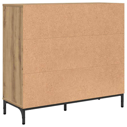 vidaXL Buffet chêne artisanal 89,5 x 33 x 82 cm bois d'ingénierie