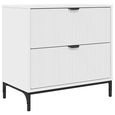 vidaXL Nachttisch mit Schubladen Weiß 63,5 x 36 x 61 cm Holzwerkstoff