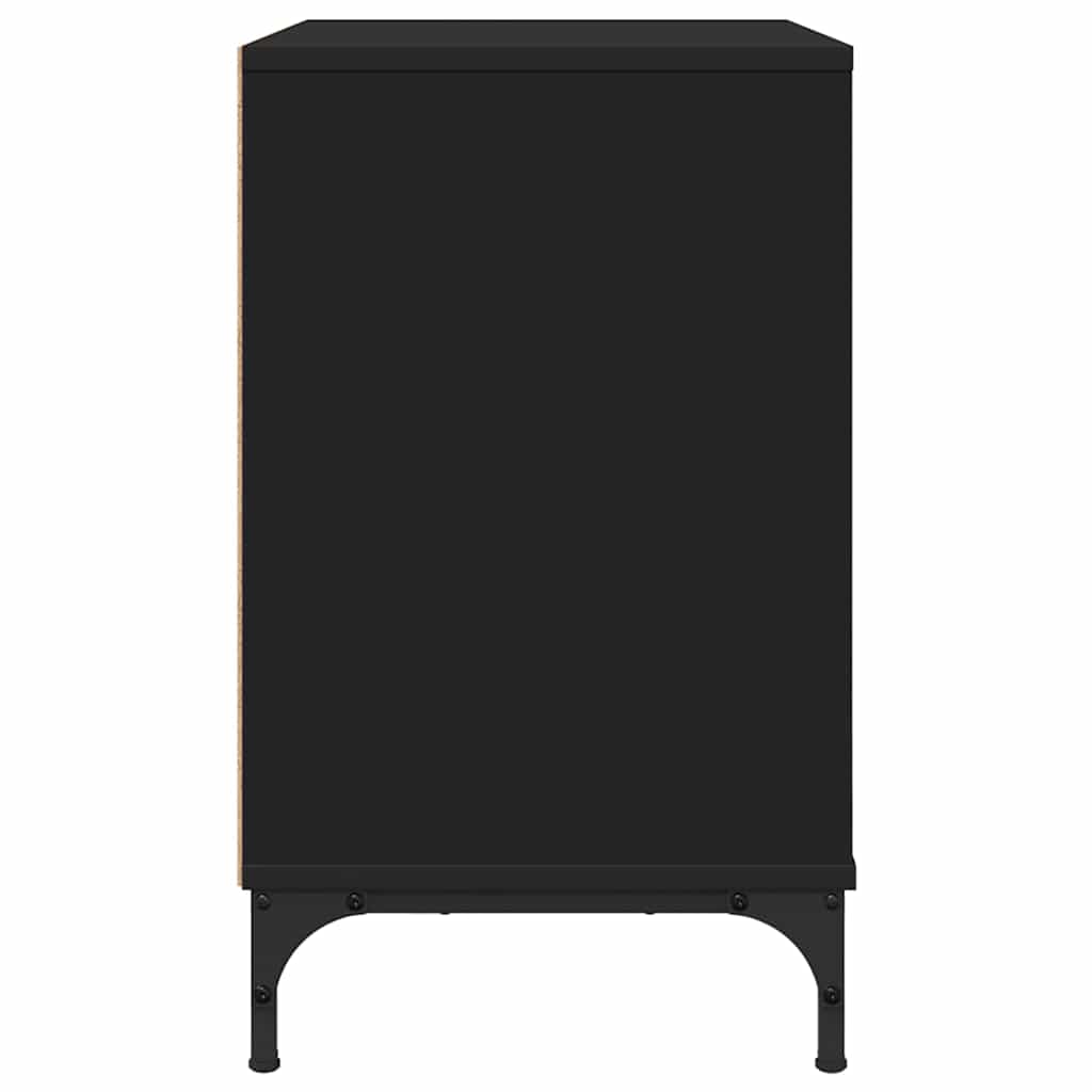 vidaXL Nachttisch Schwarz 63,5 x 36 x 61 cm Holzwerkstoff