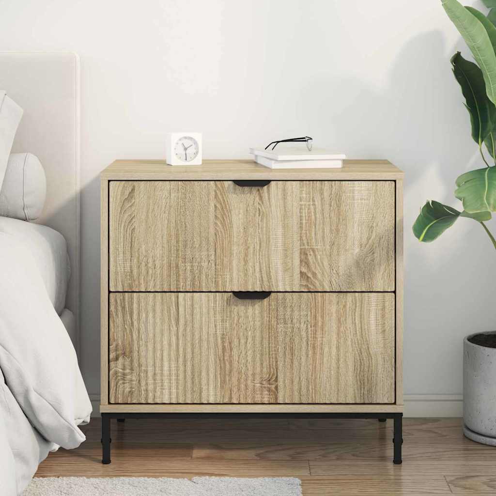 vidaXL Nachttisch Sonoma-Eiche 63,5 x 36 x 61 cm Holzwerkstoff