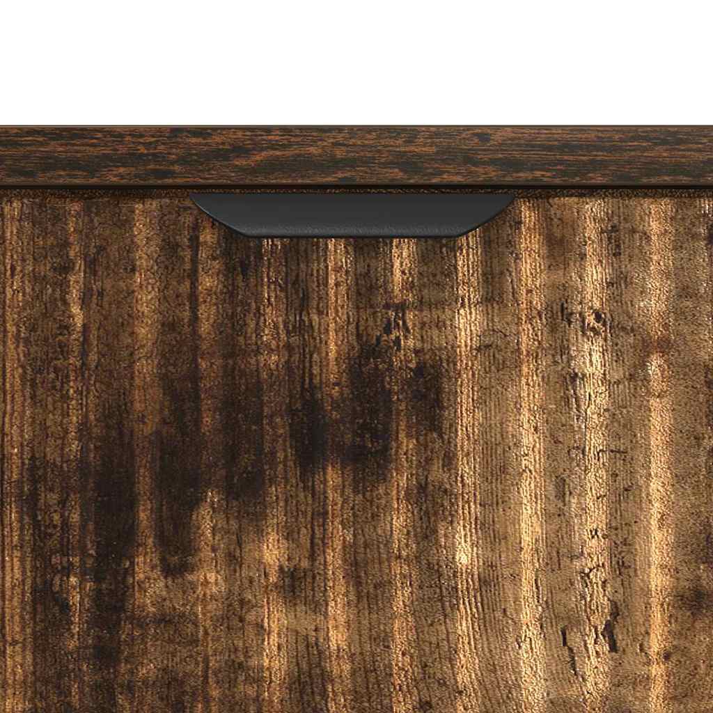 vidaXL Nachttisch Räuchereiche 63,5 x 36 x 61 cm Holzwerkstoff
