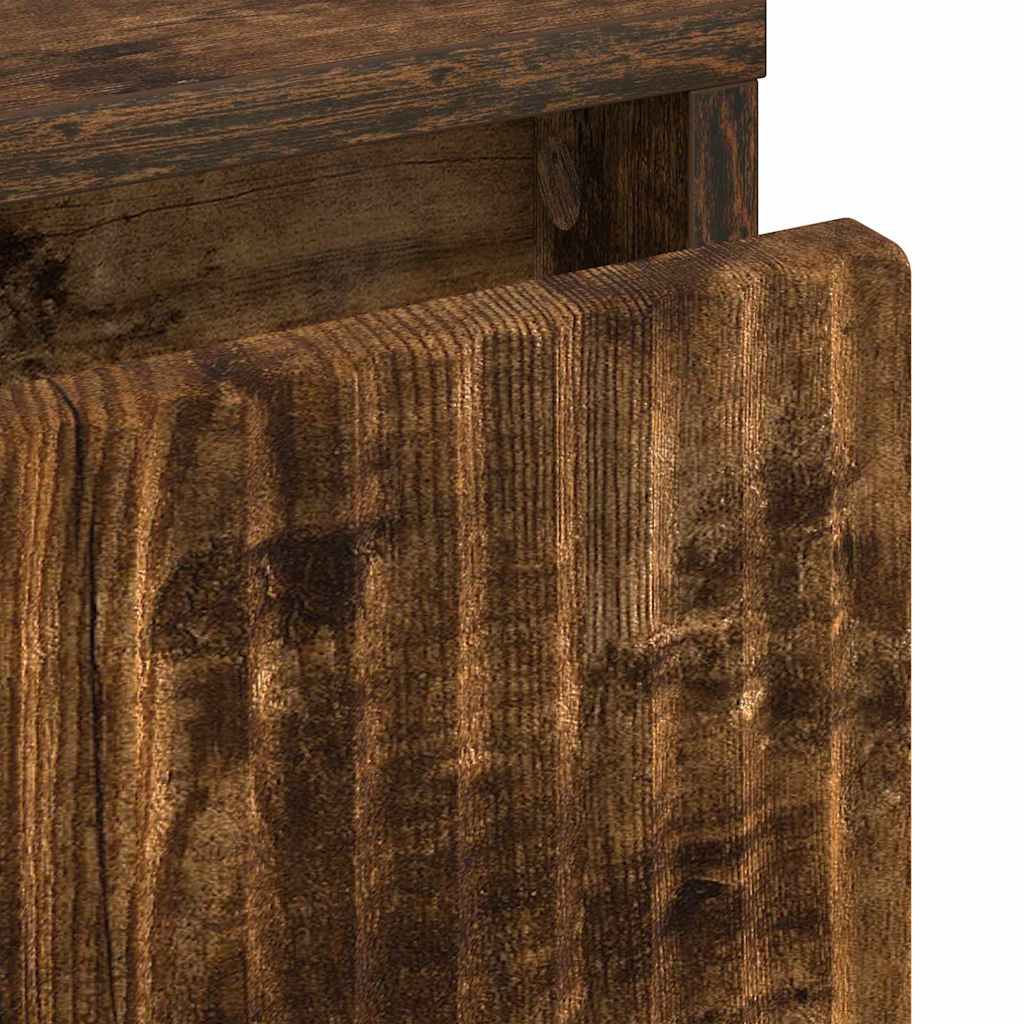 vidaXL Nachttisch Räuchereiche 63,5 x 36 x 61 cm Holzwerkstoff