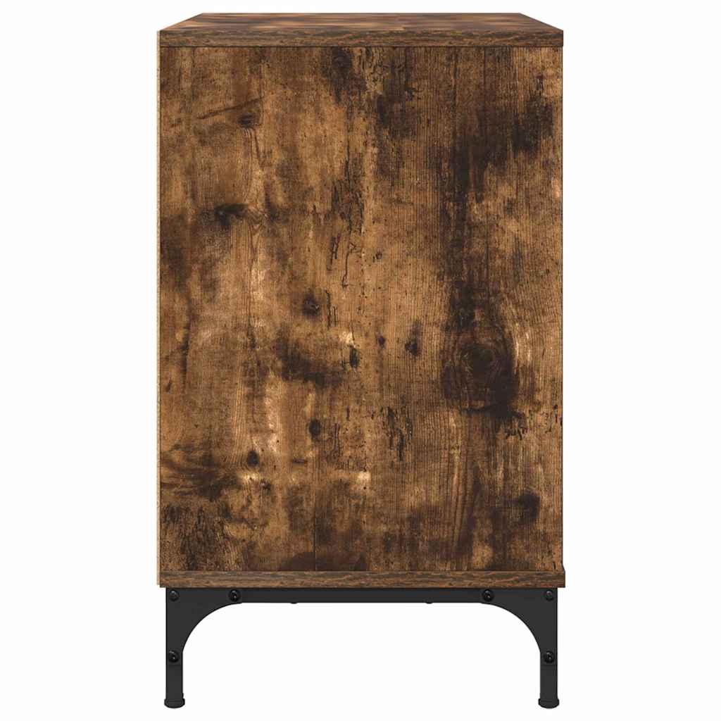 vidaXL Nachttisch Räuchereiche 63,5 x 36 x 61 cm Holzwerkstoff