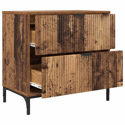 vidaXL Nachttisch Altholz 63,5 x 36 x 61 cm Holzwerkstoff