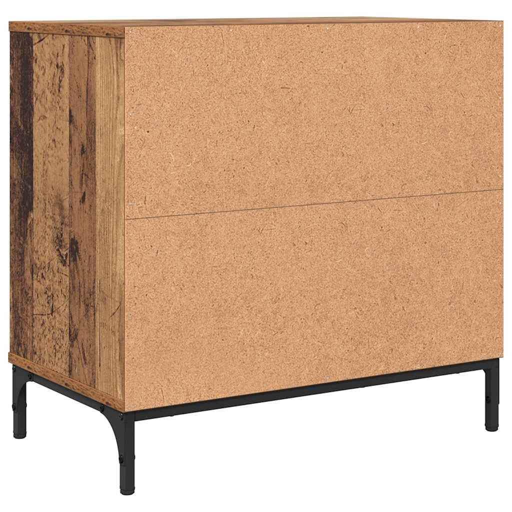 vidaXL Nachttisch Altholz 63,5 x 36 x 61 cm Holzwerkstoff