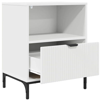 vidaXL Nachttisch mit Schubladen Weiß 49 x 36 x 61 cm Holzwerkstoff