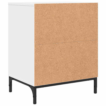 vidaXL Nachttisch mit Schubladen Weiß 49 x 36 x 61 cm Holzwerkstoff