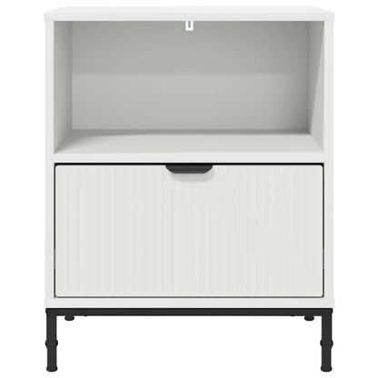 vidaXL Nachttisch mit Schubladen Weiß 49 x 36 x 61 cm Holzwerkstoff