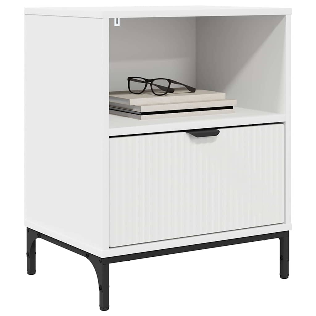 vidaXL Nachttisch 2 pcs Weiß 49 x 36 x 61 cm Holzwerkstoff