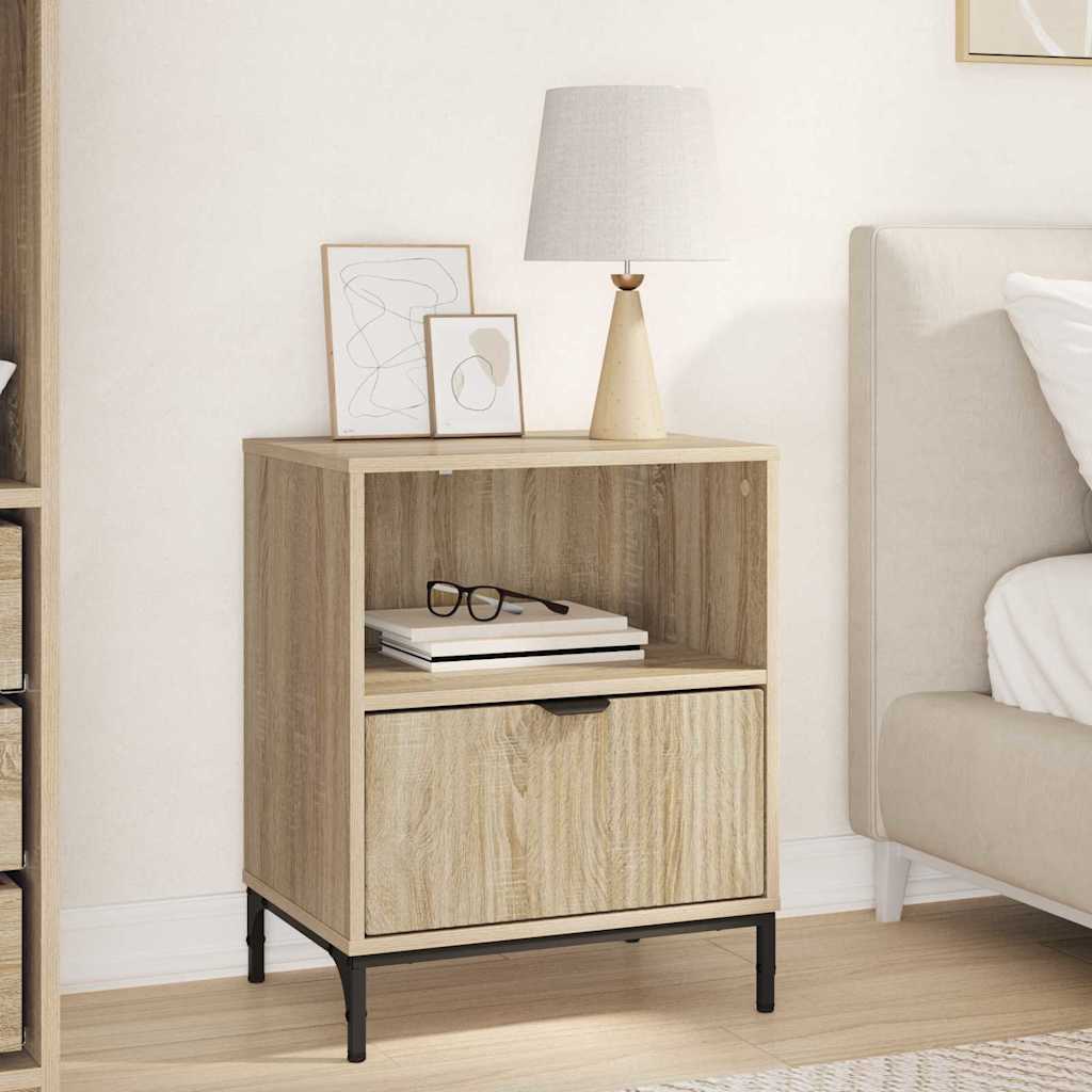 vidaXL Nachttisch Sonoma-Eiche 49 x 36 x 61 cm Holzwerkstoff