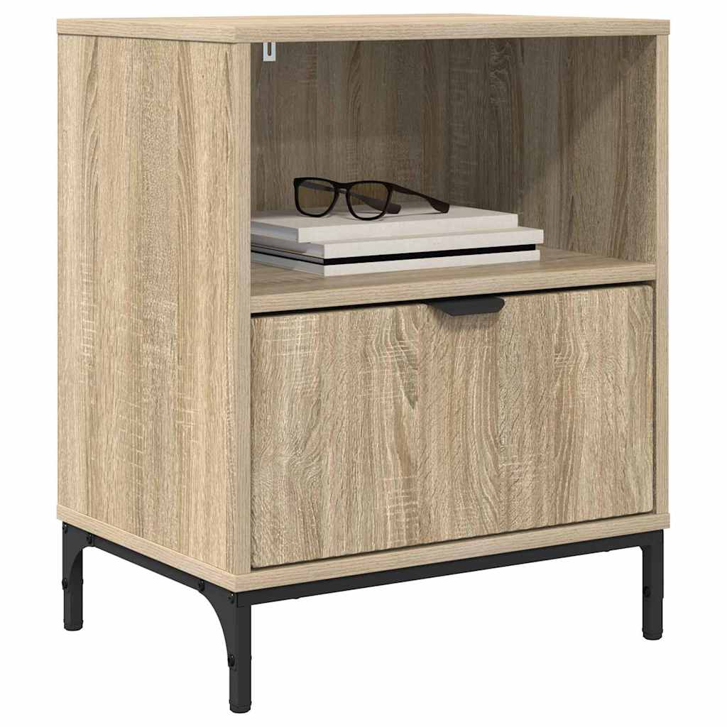 vidaXL Nachttisch Sonoma-Eiche 49 x 36 x 61 cm Holzwerkstoff