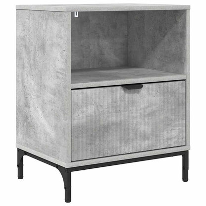 vidaXL Nachttisch Betongrau 49 x 36 x 61 cm Holzwerkstoff