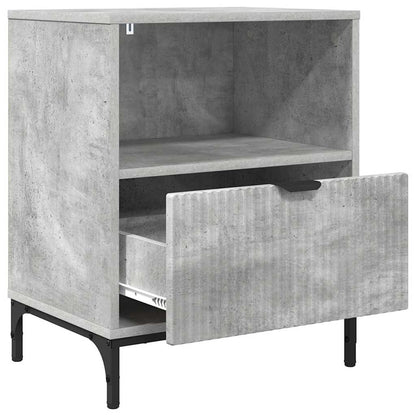 vidaXL Nachttisch Betongrau 49 x 36 x 61 cm Holzwerkstoff